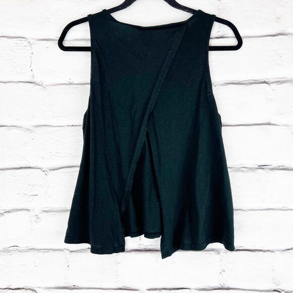 J. Crew Women's Black Sleeveless Open-Back Tank Top Size L Casual - Picture 3 of 7